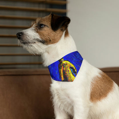 "Lone Mage on the Frozen Summit" - The Alien Pet Bandana Collar