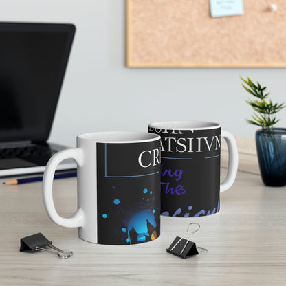 "Finding the Light in the Dark" - The Alien Ceramic Mug 11 oz