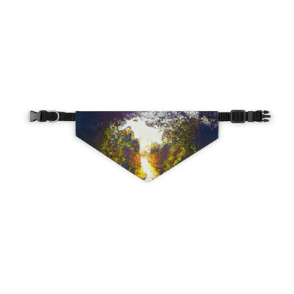 "A Beam of Light on a Forgotten Path" - The Alien Pet Bandana Collar