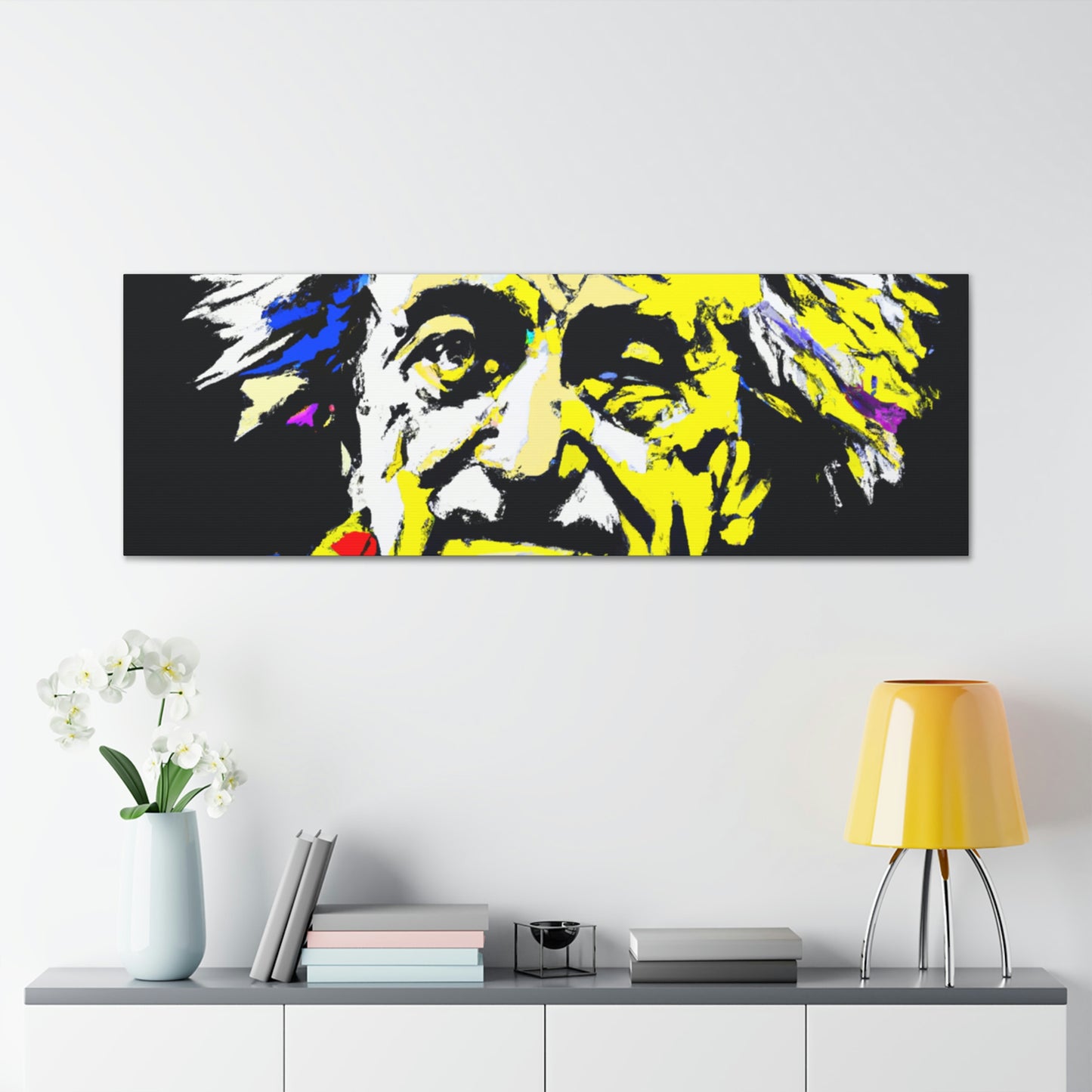 "Albert Einstein: A Pop Art Portrait" - The Alien Canva