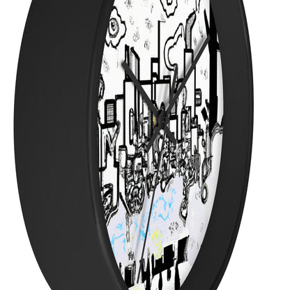 "Ghostly Haze: The Forgotten City". - The Alien Wall Clock