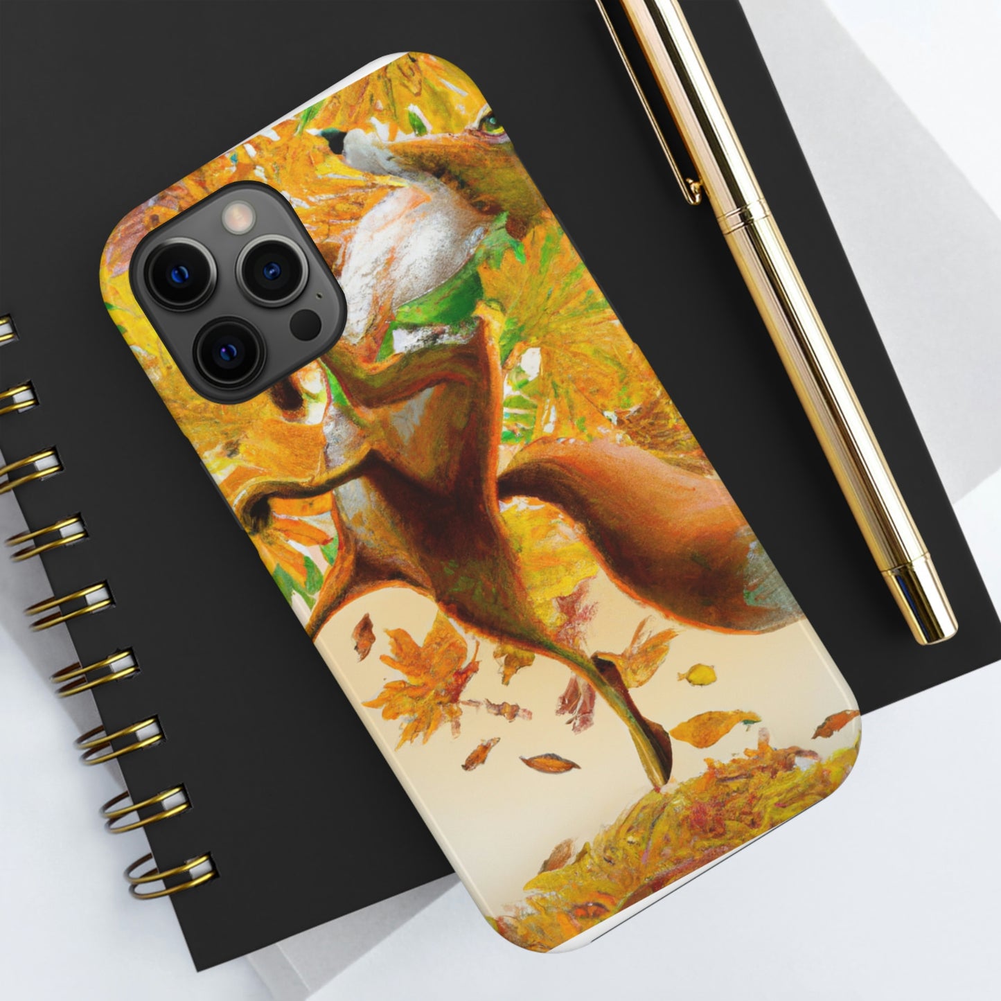 "Autumnal Adventure: A Fox's Mischief" - The Alien Tough Phone Cases