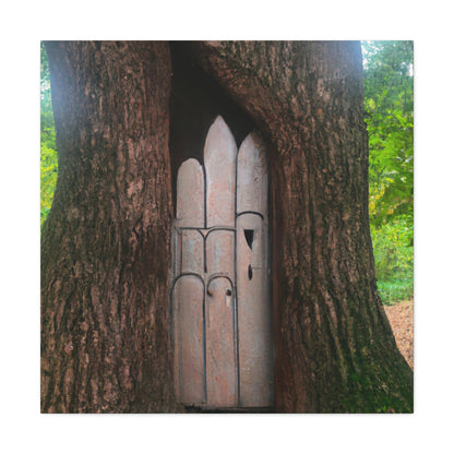 "The Mysterious Tree Door" - The Alien Canva