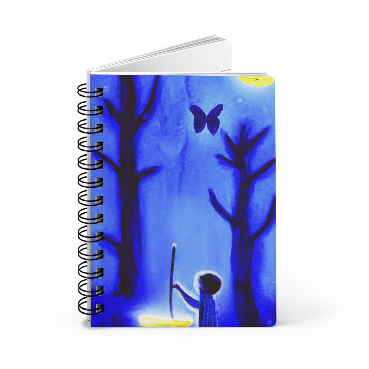 "Un viaje por el bosque iluminado por la luna" - The Alien Cuaderno encuadernado en espiral