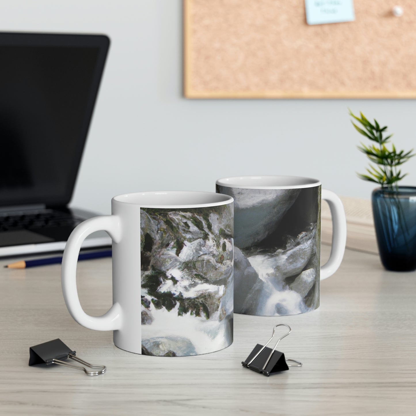 "Canyon Chaos: The Rockslide Race" - Taza de cerámica The Alien 11 oz