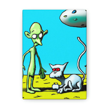 "Out of This World Friendship" - The Alien Canva