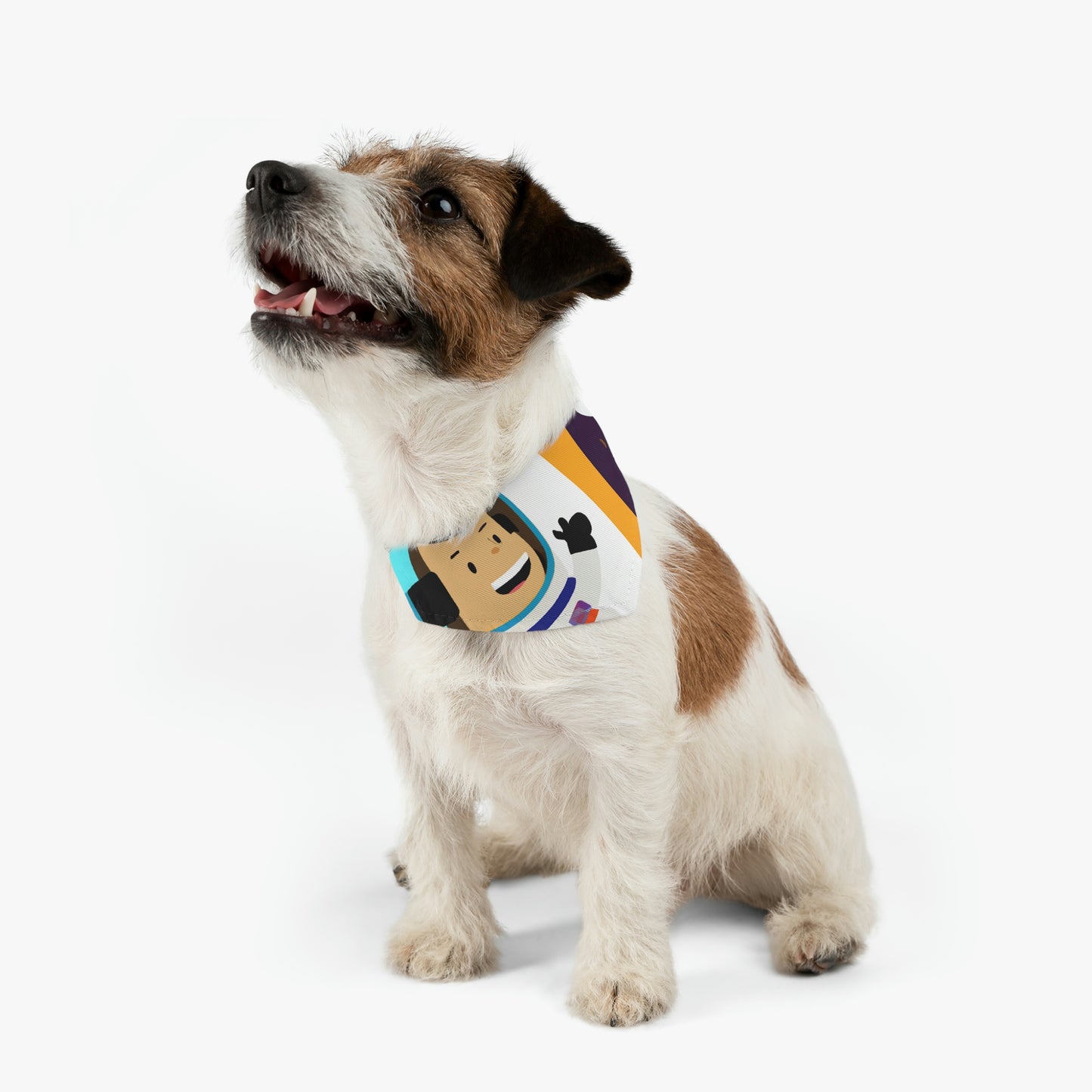 "Un viaje de sonrisas celestiales" - El collar de bandana para mascota alienígena