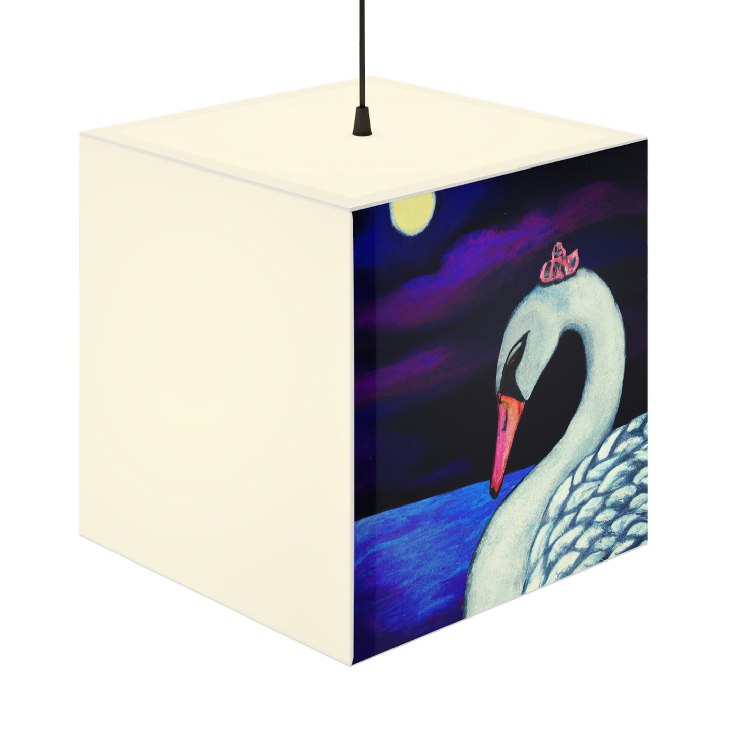 "A Swan's Lament: The Widowed Heavens" - The Alien Light Cube Lamp