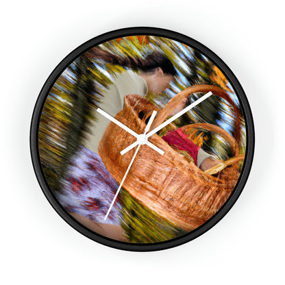 "Autumn Picnic in the Forest" - The Alien Wall Clock