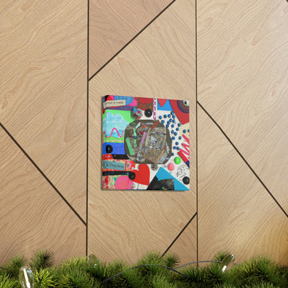 "Express Yourself: A Found Object Collage" - Canvas