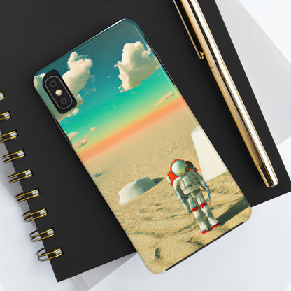 "Un astronauta extraviado: solo en un planeta abandonado" - The Alien Tough Phone Cases