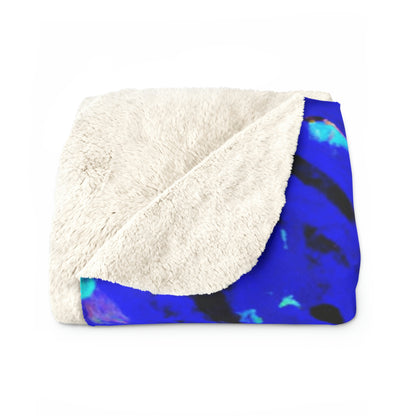 "Enchanted Sands of the Night Sky" - The Alien Sherpa Fleece Blanket