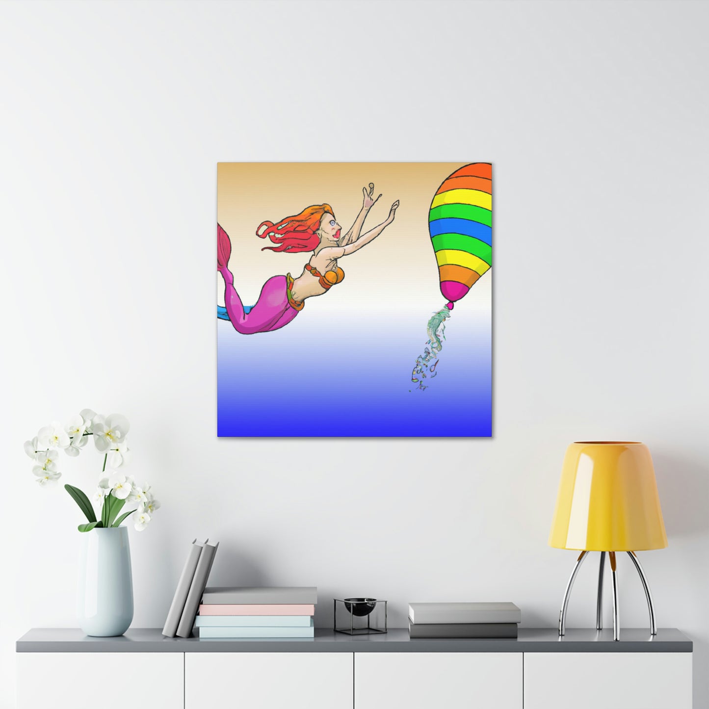 "The Mermaid's Rainbow Chase" - The Alien Canva