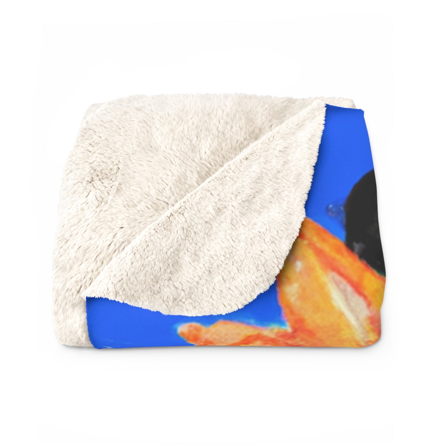 "Fiery Frida: Painting a Mexican Icon with Colorful Culture" - The Alien Sherpa Fleece Blanket