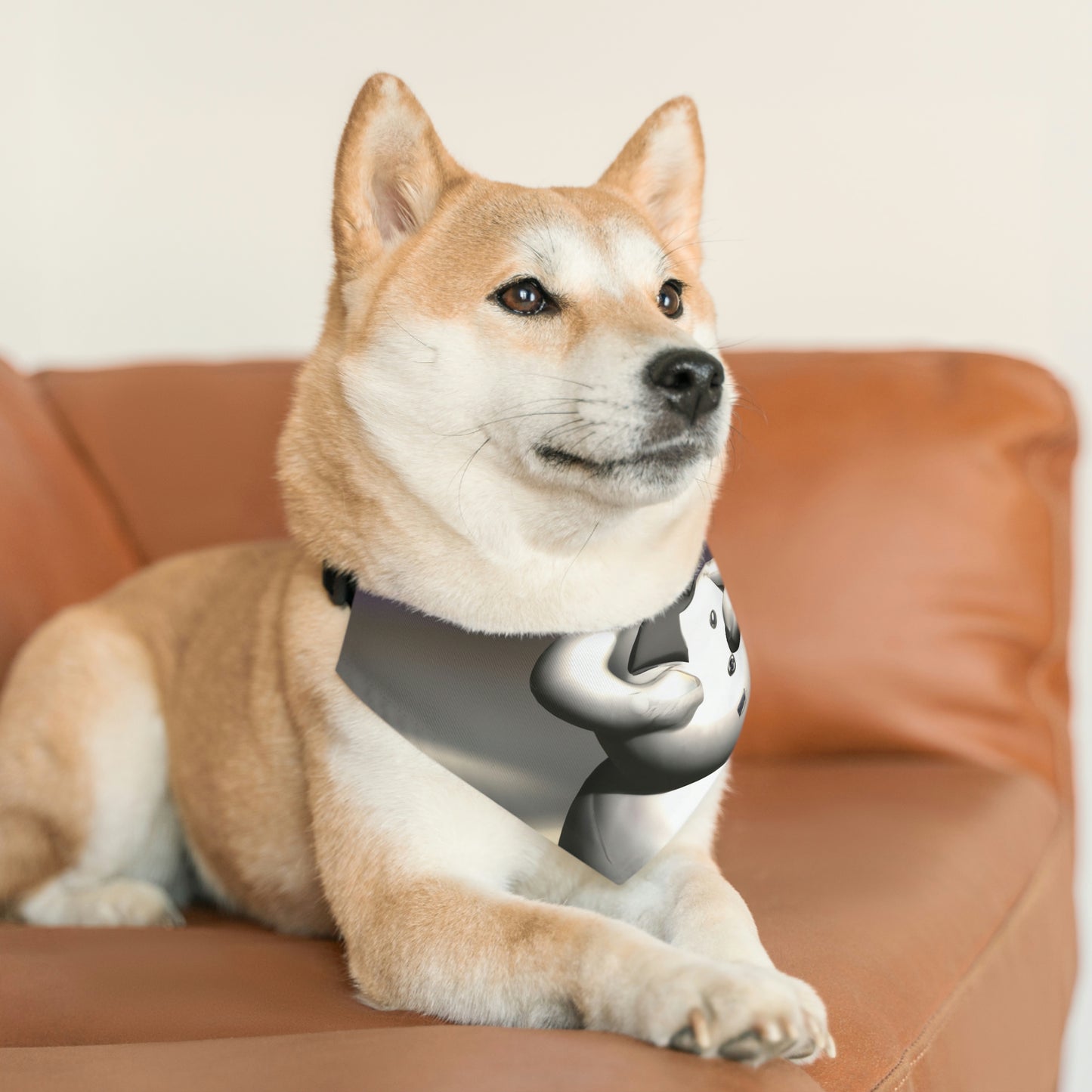 "Frío pero esperanzador: la búsqueda del muñeco de nieve por un abrazo" - El collar de bandana para mascotas alienígenas