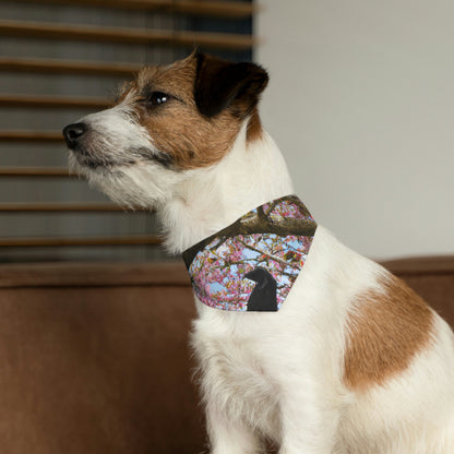 "Un reflejo floreciente" - El collar de bandana para mascota alienígena