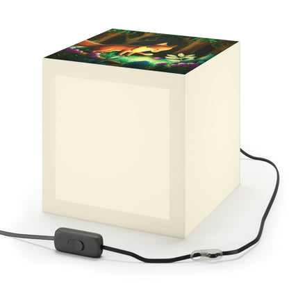 "The Gem-Seeking Fox in the Enchanted Forest" - The Alien Light Cube Lamp