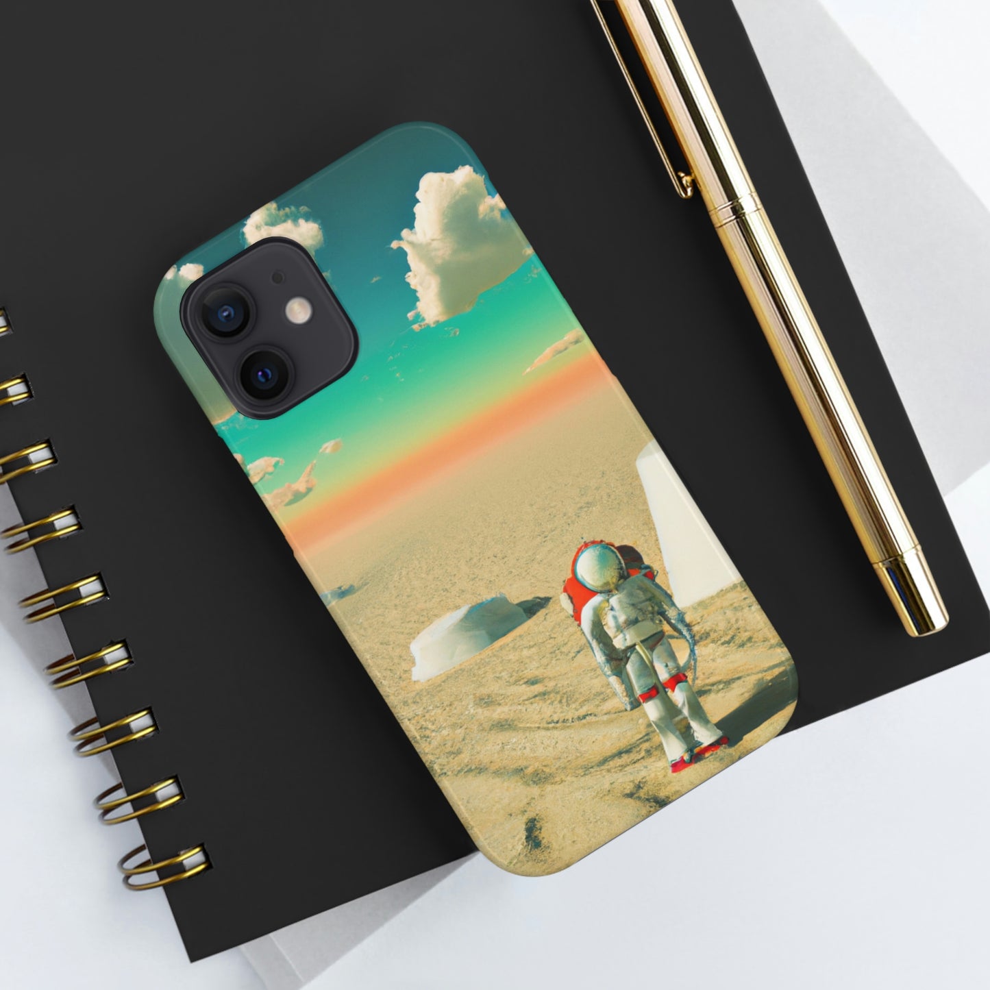 "Un astronauta extraviado: solo en un planeta abandonado" - The Alien Tough Phone Cases