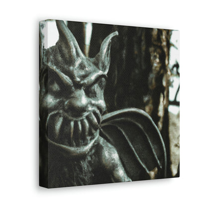 "The Enchanted Gargoyle Grove" - The Alien Canva