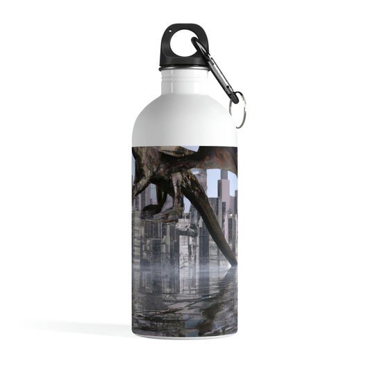 "Ascending the Deluge: A Dragon's Soaring Journey." - The Alien Stainless Steel Water Bottle