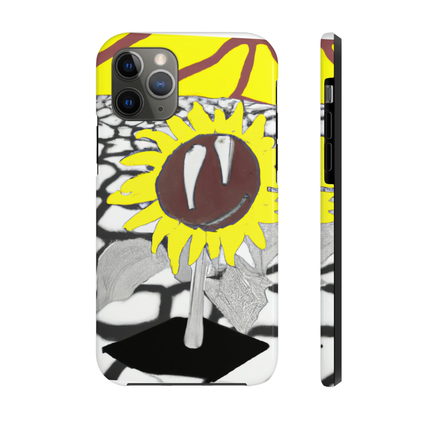 „Eine Sonnenblume, die auf einem ausgedörrten Feld verwelkt“ – The Alien Tough Phone Cases