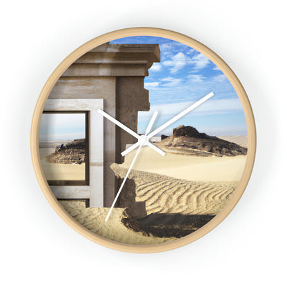 "Lost in the Sands: Discovering the Ancient Temple" - El reloj de pared alienígena