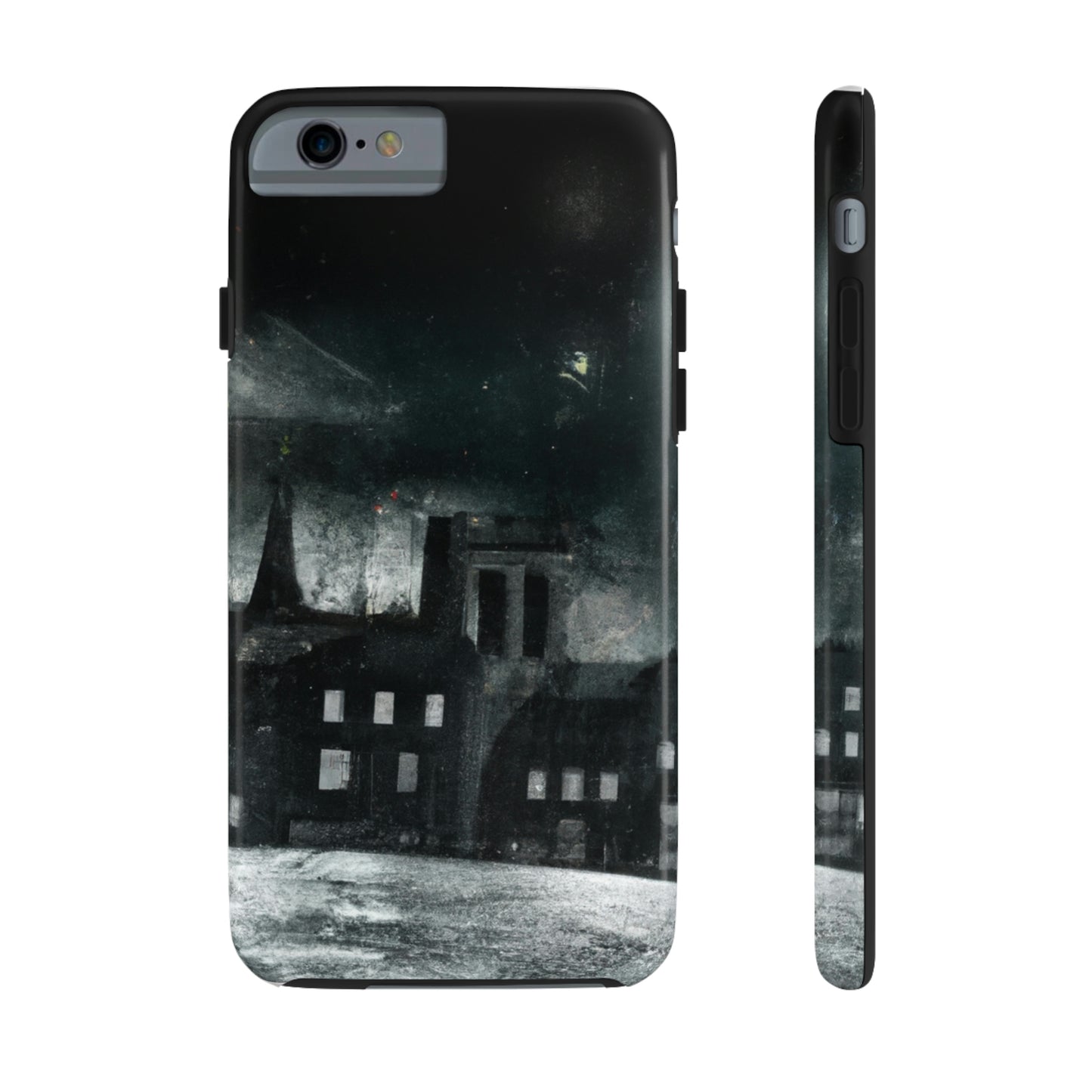 "Nocturno luminoso: una ciudad iluminada por la luz de la luna" - The Alien Tough Phone Cases