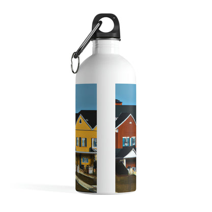 "Suburban Variety: A Palette of Homes" - The Alien Stainless Steel Water Bottle