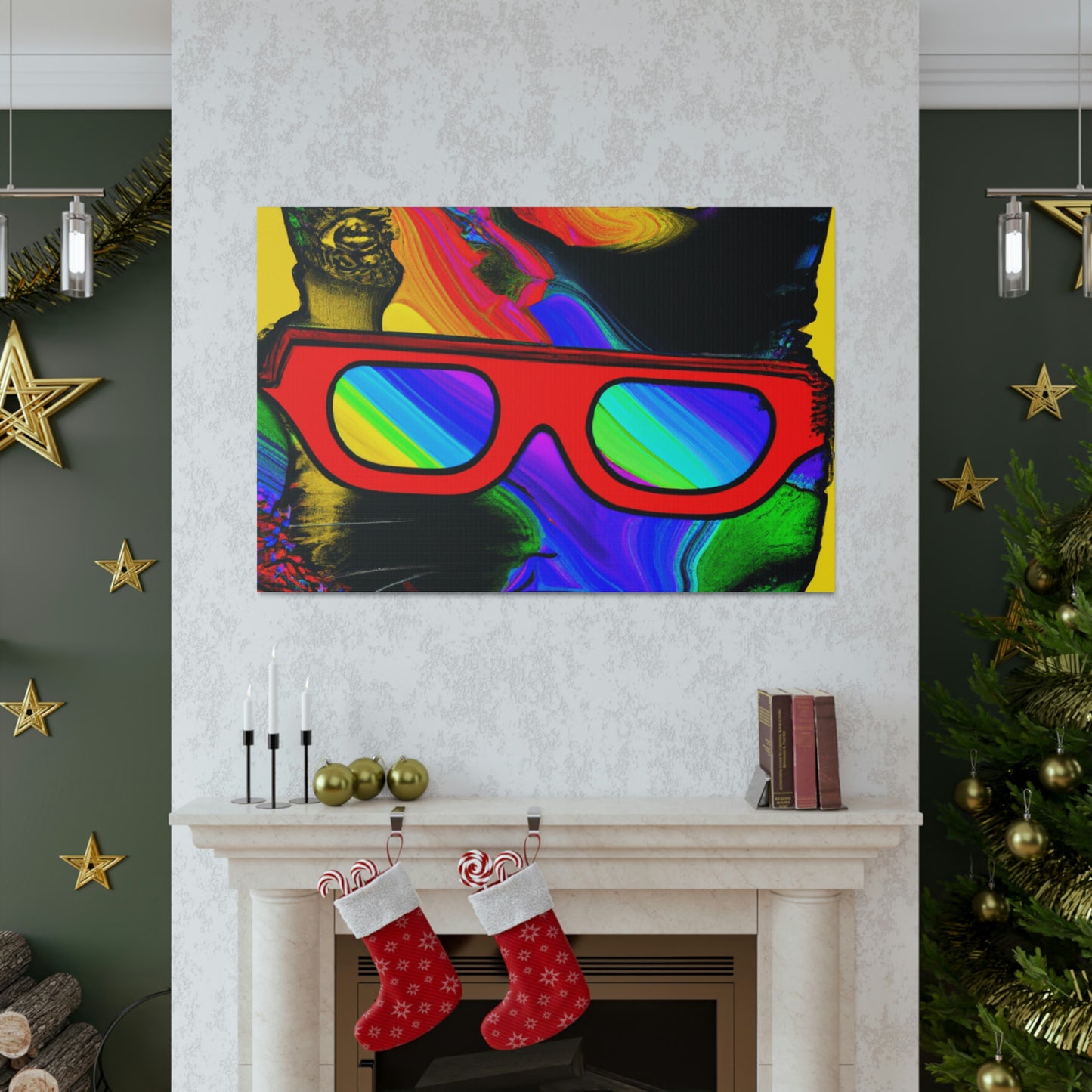 "Coole Katze mit Sonnenbrille" - The Alien Canva