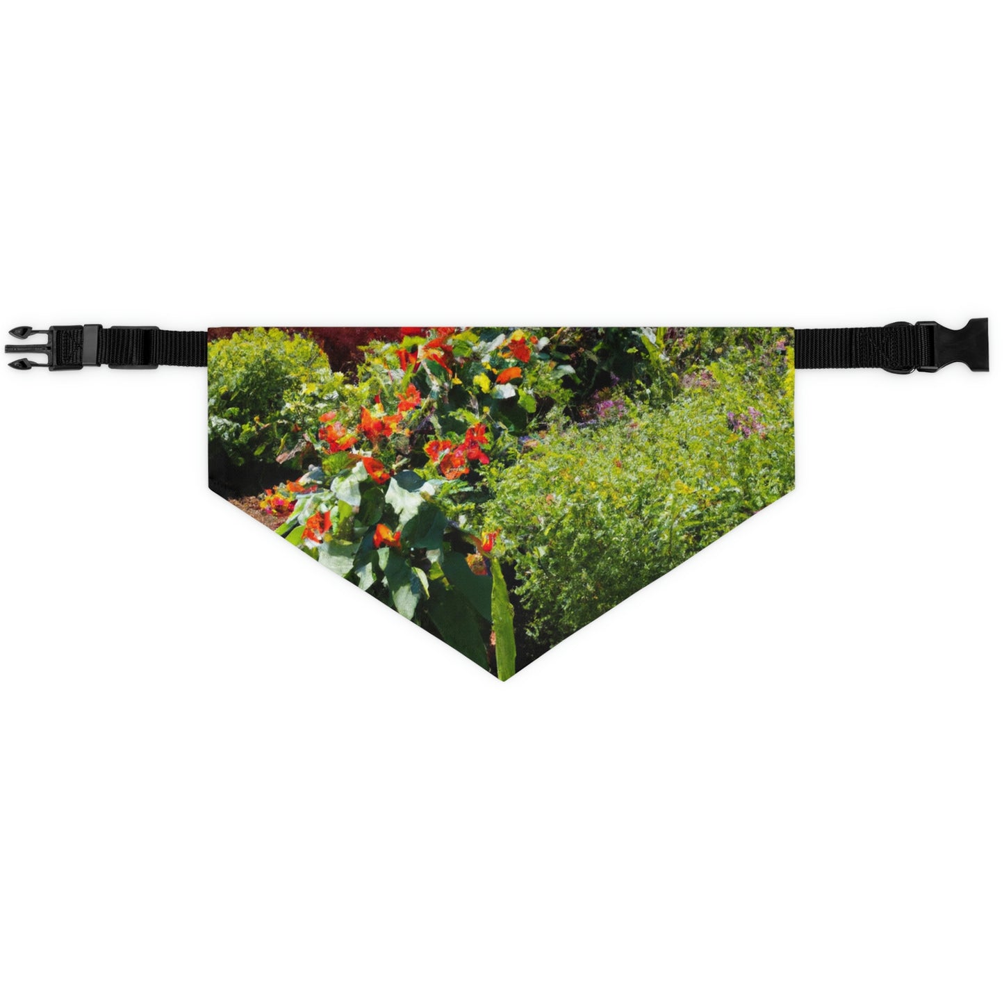 "Garden of Colorful Radiance" - The Alien Pet Bandana Collar