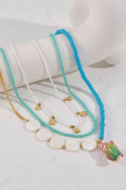 Three-Piece Beaded Necklace Set