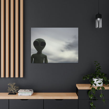 "Im Universum treiben" - Die Alien-Canva