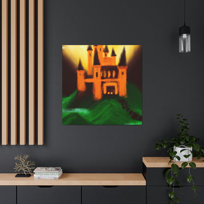 "Mysterious Castle Painting" - The Alien Canva