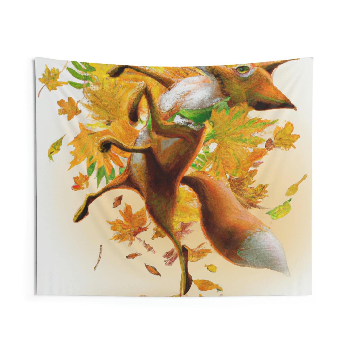 "Autumnal Adventure: A Fox's Mischief" - The Alien Wall Tapestries