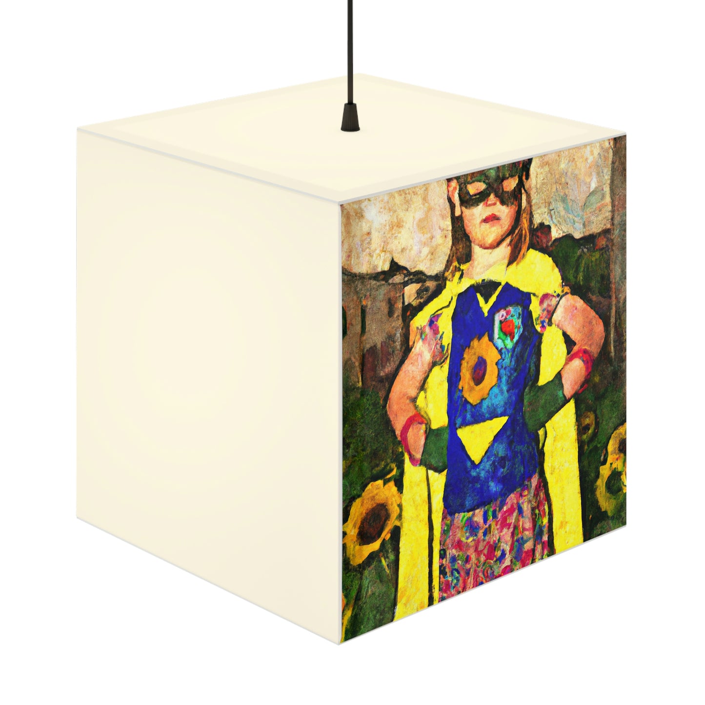 "Heroic Arise: The Rise of a Brave Young Girl" - Die Alien Light Cube Lampe