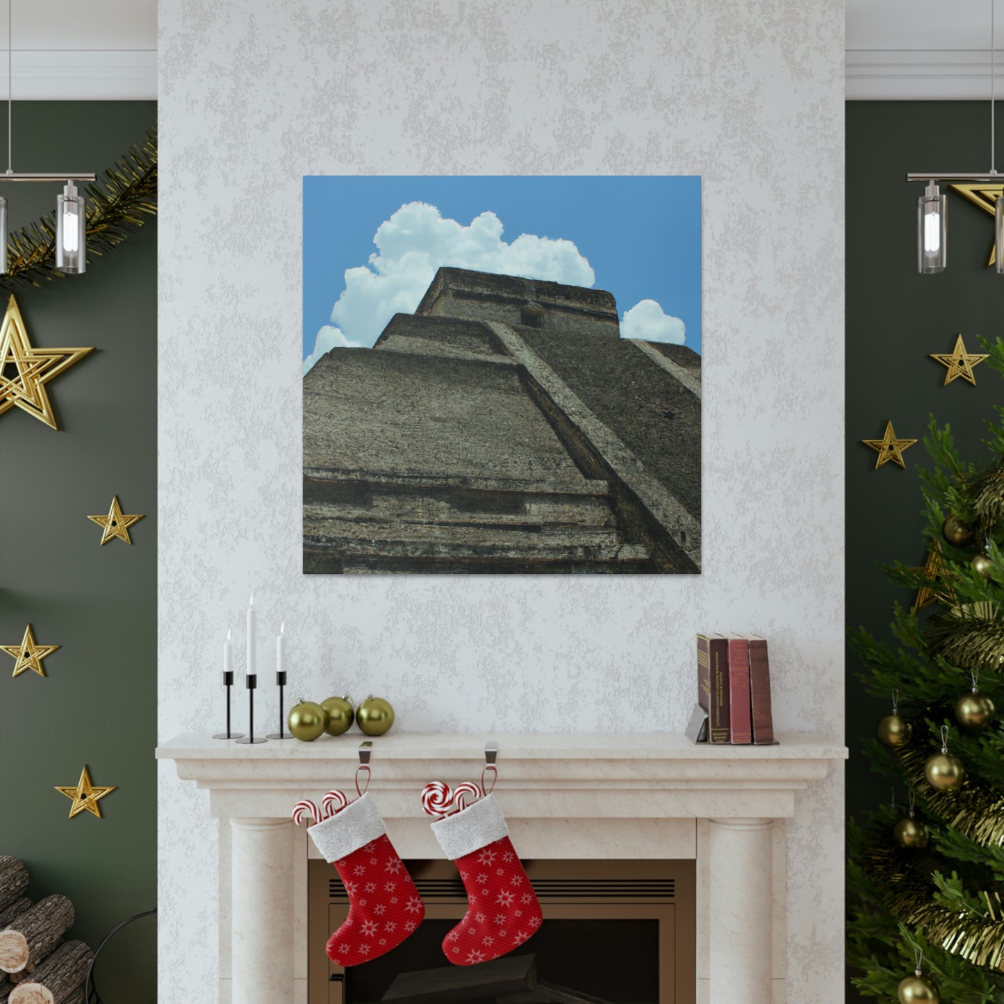 "The Ancient Pyramid's Hidden Treasures" - The Alien Canva