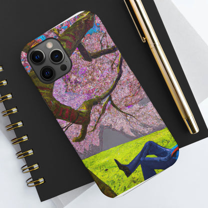 "A Moment of Calm Beneath the Cherry Blossoms" - The Alien Tough Phone Cases