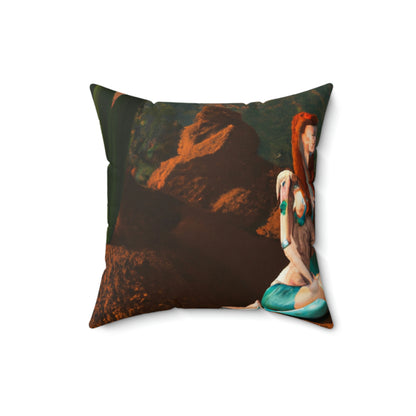 "Mermaid in the Mirage" - The Alien Square Pillow