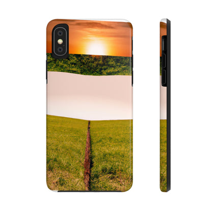 "Golden Horizon at Dusk" - Die Alien Tough Phone Cases