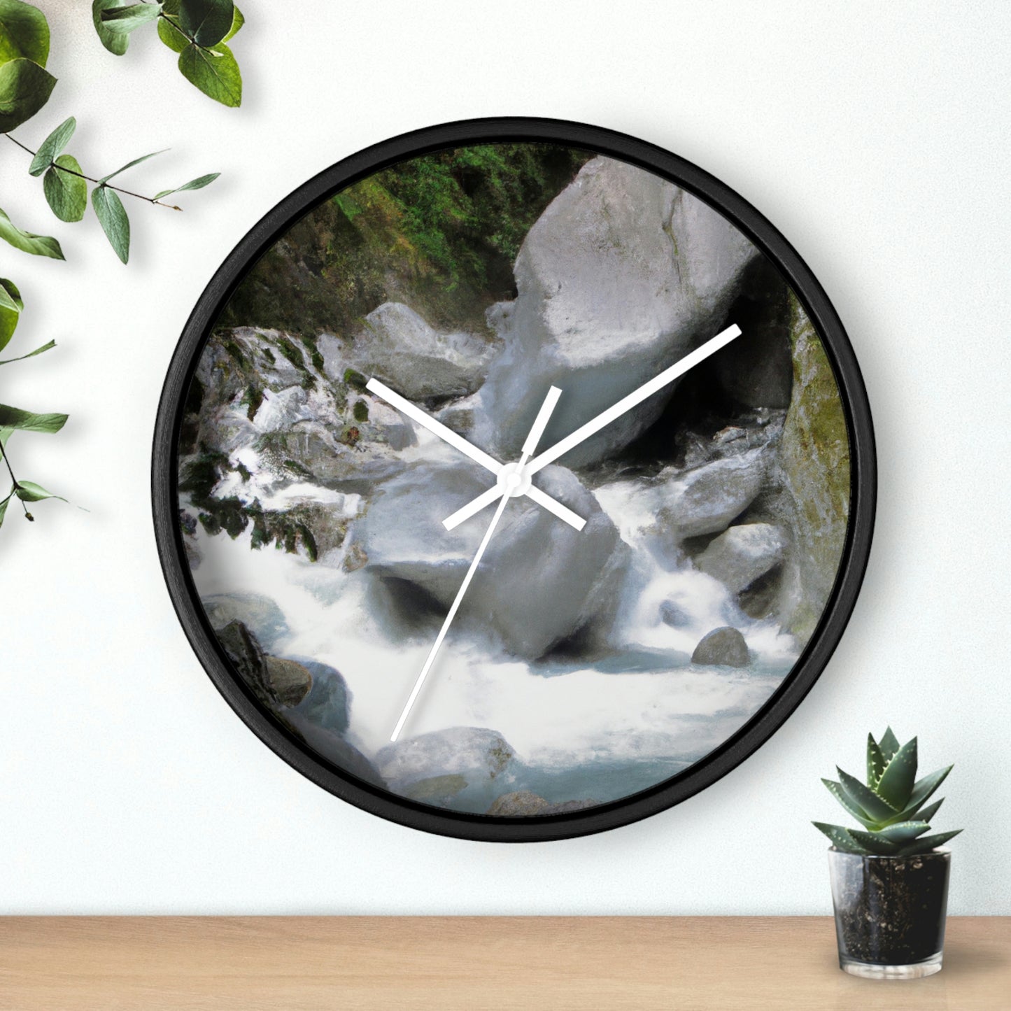 "Canyon Chaos: The Rockslide Race" - The Alien Wall Clock