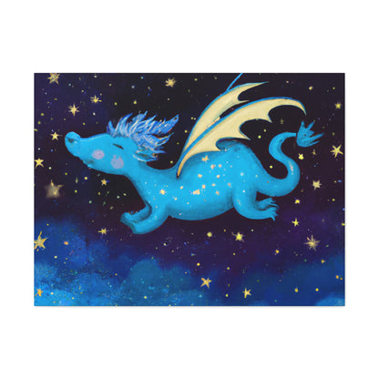 "Drifting Among the Stars: The Story of a Baby Dragon" - The Alien Canva