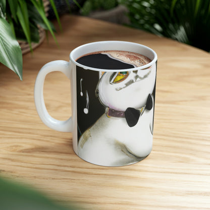 "The Magical Musician: A Cat's Tale" - The Alien Ceramic Mug 11 oz