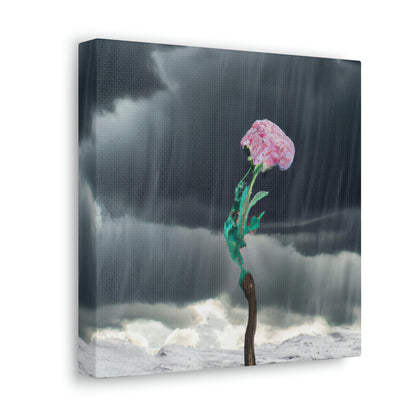 "Aight Against the Storm: The Story of a Lonely Flower" - The Alien Canva