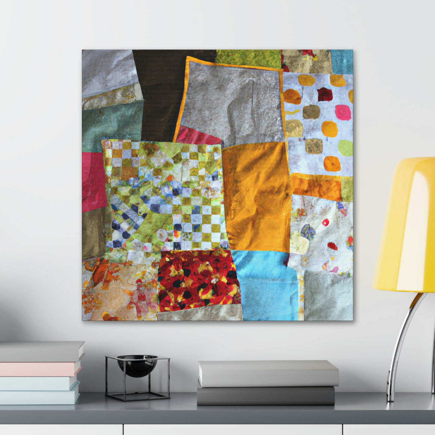 "Stitching Together a Scrap Quilt" - The Alien Canva