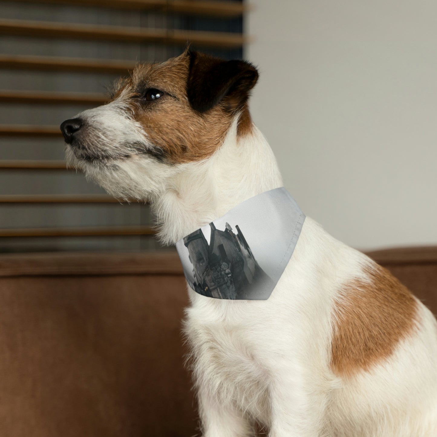 "Ghostly Citadel of the Mist" - The Alien Pet Bandana Collar