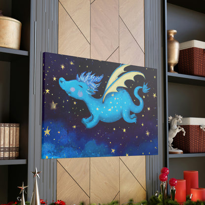 "A la deriva entre las estrellas: La historia de un bebé dragón" - The Alien Canva