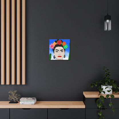 „Feurige Frida: Eine mexikanische Ikone mit farbenfroher Kultur malen“ – The Alien Canva