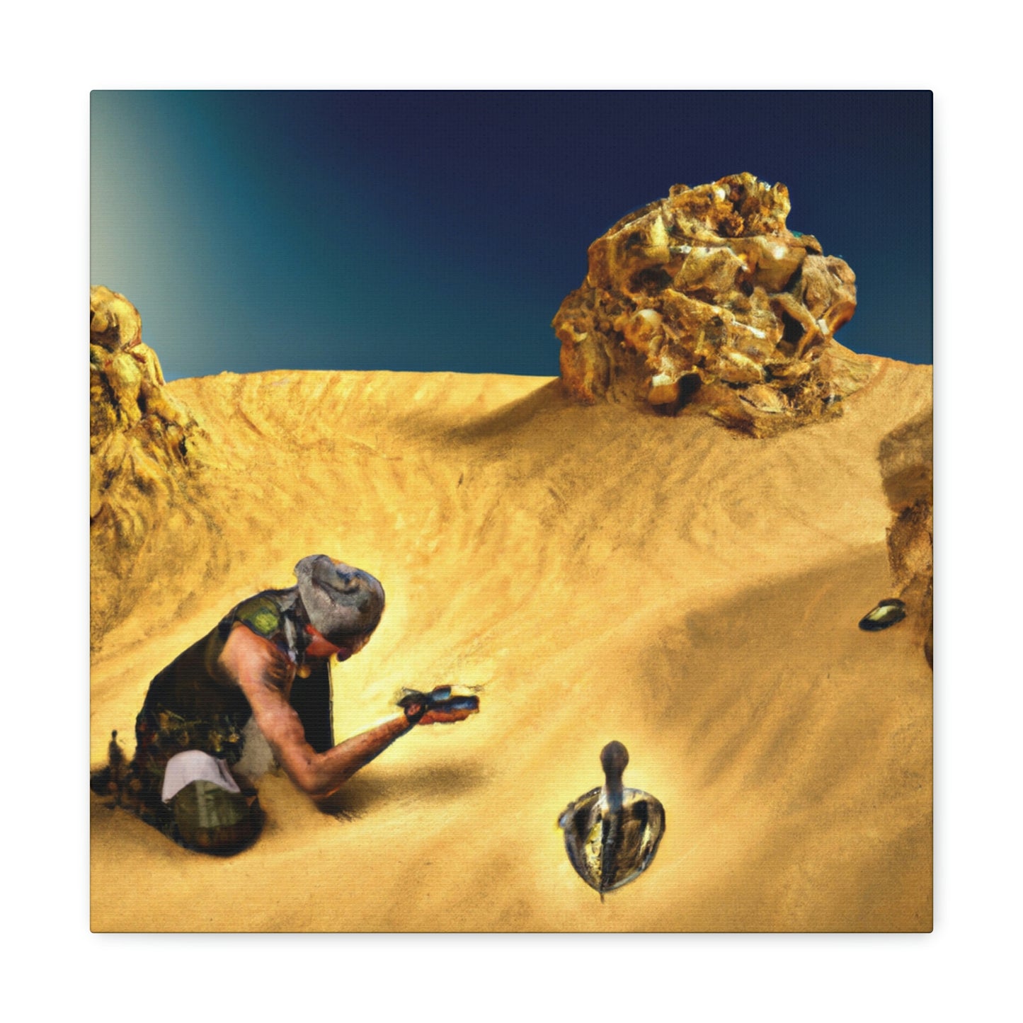 "Treasure Hunt in the Desert" - The Alien Canva