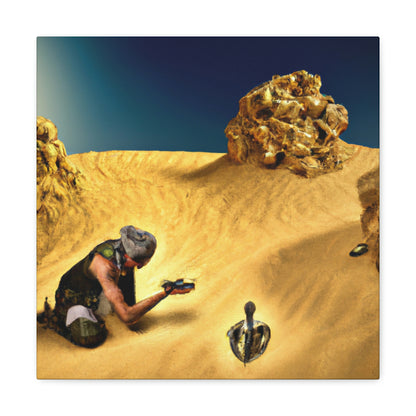 "Treasure Hunt in the Desert" - The Alien Canva