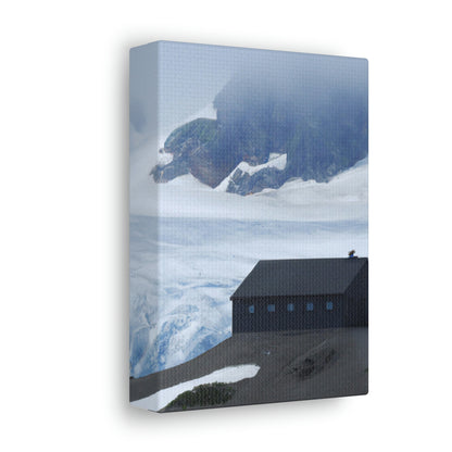 "Frozen Fears: A Haunted Glacier House" - The Alien Canva